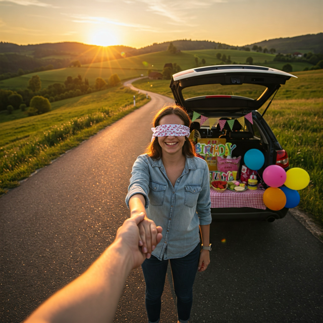 Couple on a day trip adventure